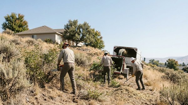land clearing for wildfire defense in Yakima